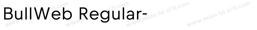 BullWeb Regular字体转换